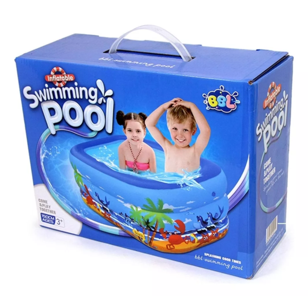 Piscina Inflable Rectangular para Niños 180 Cm - Imagen 4
